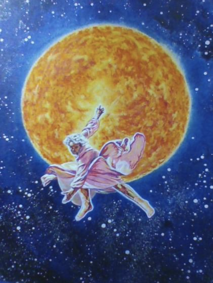 Angel standing in the sun