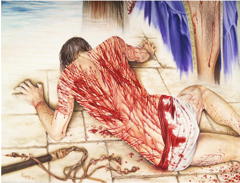 Jesus after being scourged